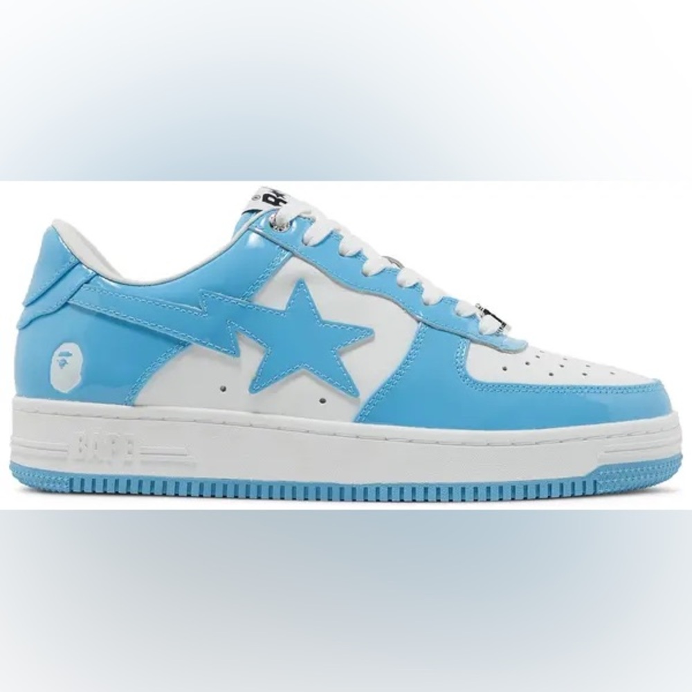 Bape Blue and White Men's Sneakers